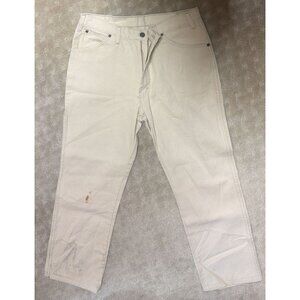 Vintage Dickies Painter Pants Men's 34x30 White Carpenter Grunge Workwear Y2K